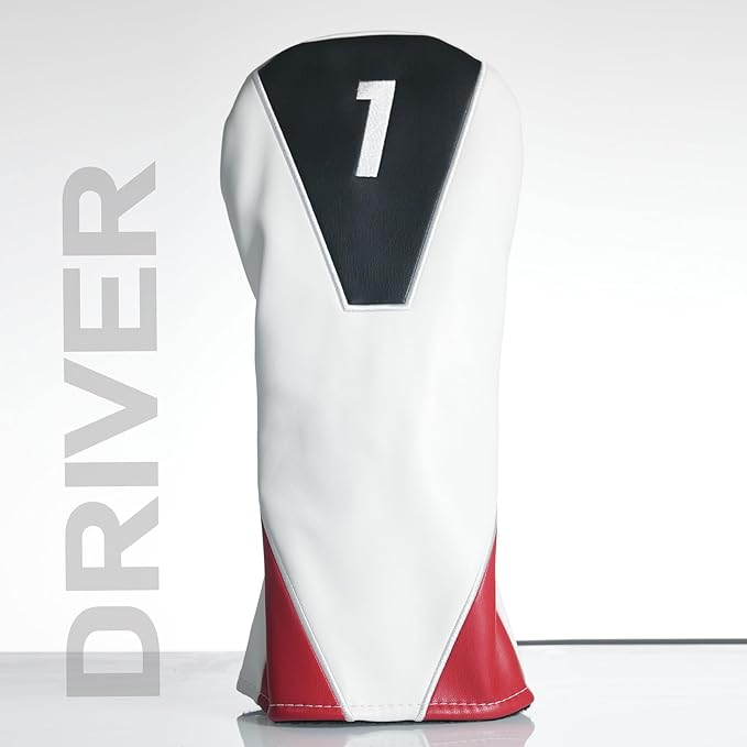 Single Headcover, Easy Slip-On Easy-Off Golf Club Headcover, Fleece Lined Interior, Water Resistant and Durable Shell, Individual Retail Sport Pack