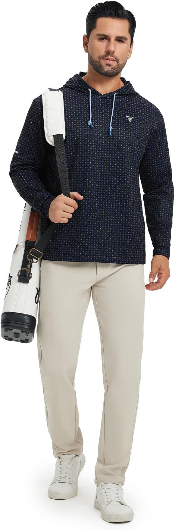 Hoodies for Men Golf Fleece Hooded Sweatshirts Dry Fit Athletic Lightweight Casual Midlayer Mens Hoodies Pullover