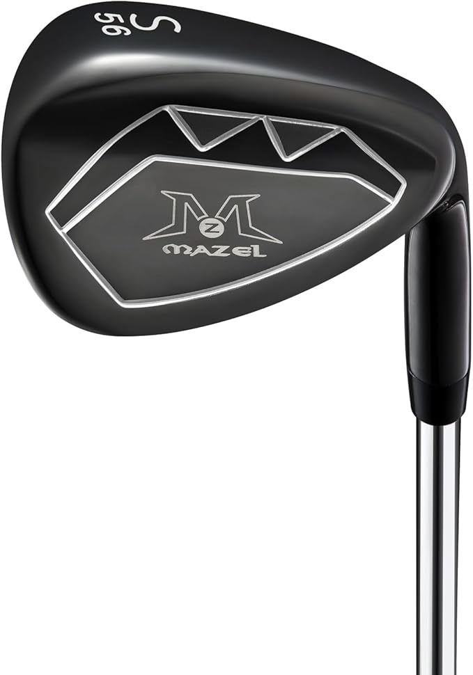 MAZEL Men Golf Iron Set (9PCS) or 1,2,3,4,5,6,7,8,9,Pitching Wedge,Sand Wedge with Steel Shafts for Right Handed Golfers