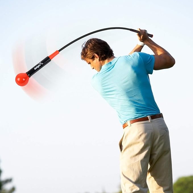Golf Swing Trainer Aid and Correction for Strength Grip Tempo & Flexibility Training Suit for Indoor Practice Chipping Hitting Golf Accessories