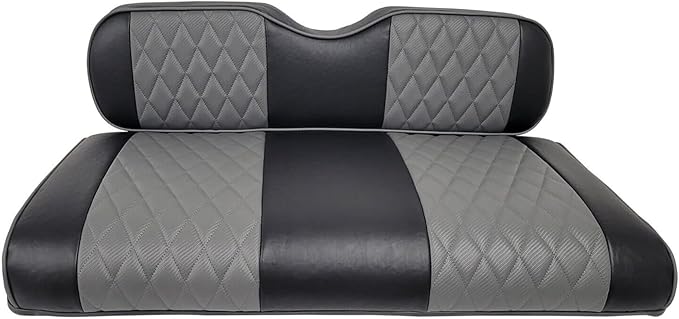 Huskey Parts Company Golf Cart Seat Cover Charcoal Gray for Club Car Precedent 04+, Tempo, Front Rear
