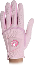 Women’s Form Fit Golf Glove – Lightweight, Flexible & Stylish with Leather Palm Patch – Soft Flex Comfort – Right or Left Hand