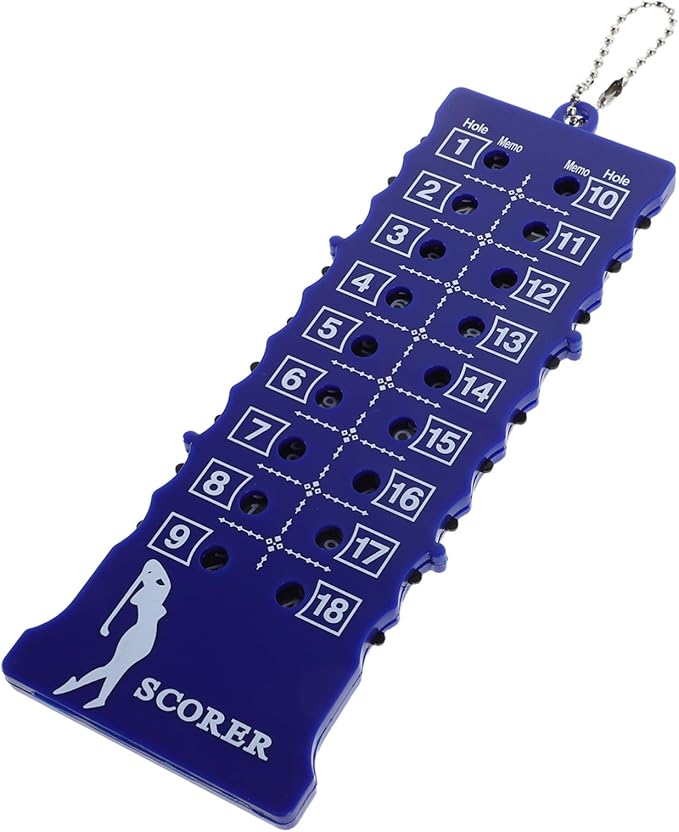 Toyvian 18hole Compact Golf Score Counter Scoring Board Design for Accurate Score Tracking Tournaments and Practice Sessions Lightweight and Portable