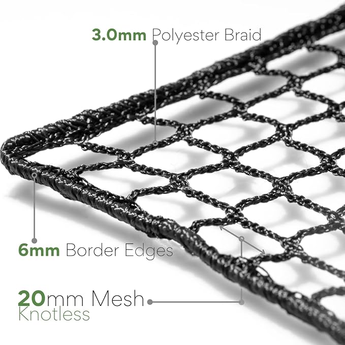 Golf Netting Material 10'x10', 10'x15',10'x20' - Golf Hitting Net for Backyard - Sport Netting Barrier for Sports