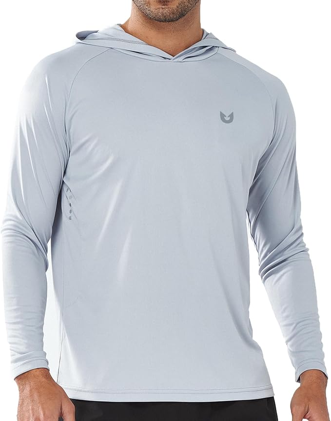 NORTHYARD Men's UPF 50+ Hoodie Shirts Long Sleeve Sun Protection Fishing Swim Beach UV SPF Rash Guard Quick Dry Lightweight