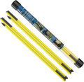 CAITON Golf Alignment Sticks 2 Sets - 48inch Alignment Practice Rods, Foldable for Easy Portability, Golf Training Aids to Improve Golf Swing, Putting Posture, with Storage Tube