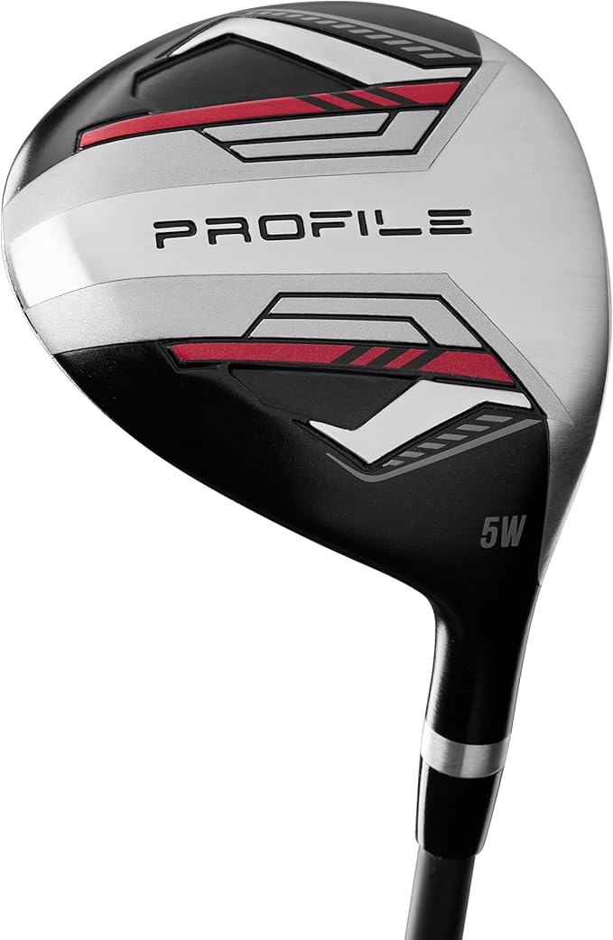 Wilson Men's Profile Complete Golf Set with Stand Bag - Right Hand, Tall, Regular, Red/Black/Silver