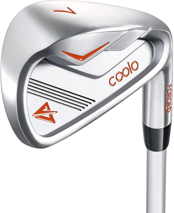 COOLO Graphite Golf Irons, Provide More Speed and Control, Beginner/High Handicap/Seniors/Ladies, Reduced Strain on Elbows and Wrists, Right&Left Handed