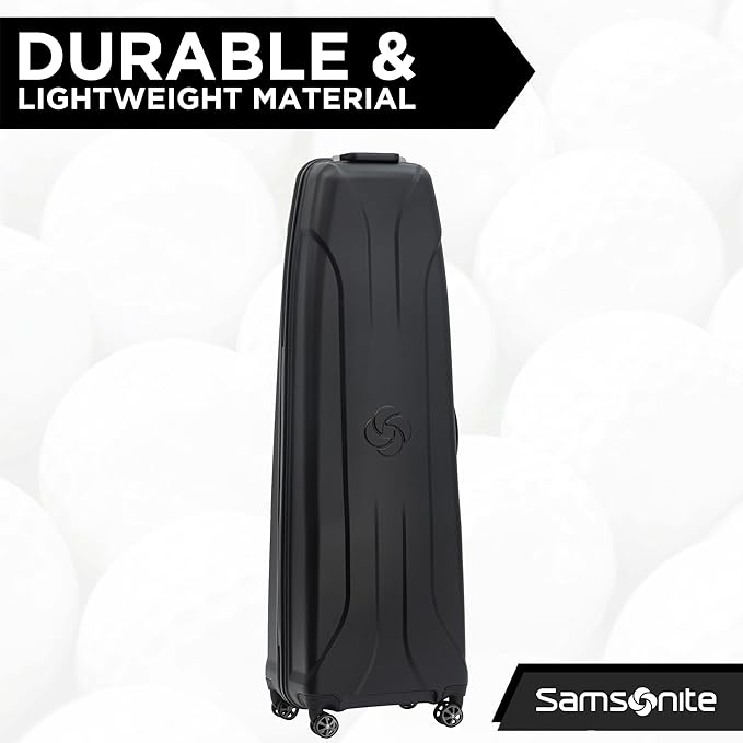 Samsonite Tour Pro Golf Hard Case Golf Travel Bag, Lightweight & Durable ABS Shell, 360 Degree Multi-Directional “Shark Wheels”