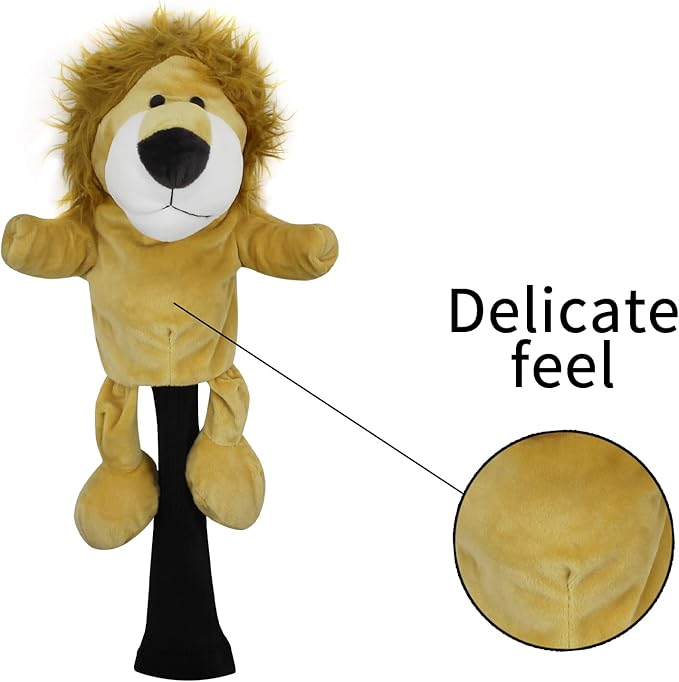 Scott Edward Golf Club Cover Fit Well for Driver or Fairway Wood Golf Club, Funny Cute Animal Design Soft Functional Golf Headcover Stylish Protection for Your Clubs for Men and Women