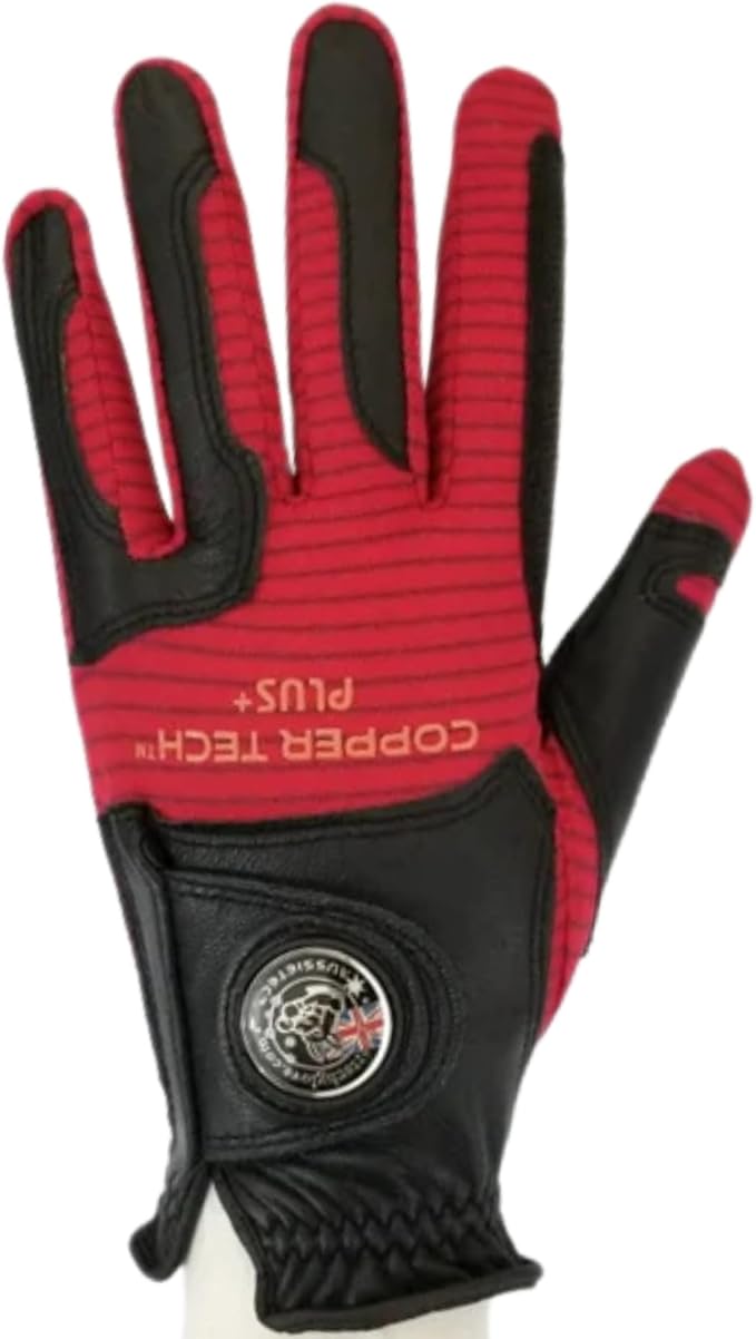 Ultra Premium Leather Golf Glove for Men – Copper-Infused, Compression Fit, All-Weather, Pain Relief