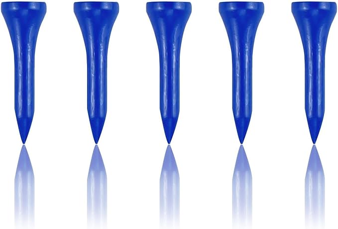Wooden Golf Tees 3-1/4", 2-3/4", 1-1/2" Available,100 Count (Natural Color, White, Black, Blue, Red, Pink)