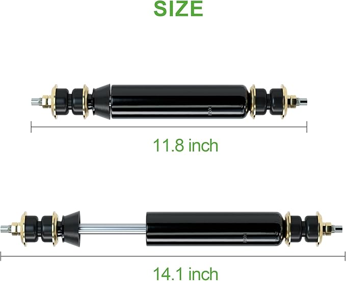 10L0L Rear Shock Absorbers for Club Car DS 1988-2008, Club Car Precedent 2004-Up Golf Cart Electric & Gas, OEM# 1013164 1014236, 2 Pack