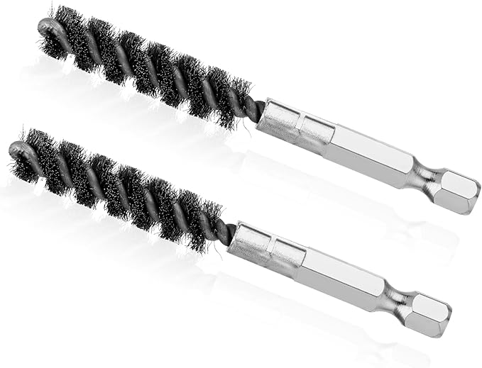 2 Pcs Golf Clubs Head Hosel Brush Golf Club Brush Wire Brush For Drill Golfs Brushes And Groove Cleaner Golfs Shaft Ferrules Hex Shank Handle Electric Drill Wire Brushes Stainless Steel Attachments