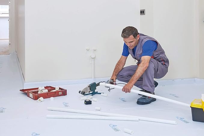 Temporary Floor Protection 36’’ x 100’ - Anti Slip, Easily Applied Save Your Time - 100% Paint Proof – Reusable Material,Coverage of 300 sqft!
