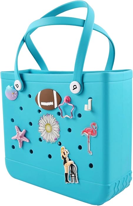Acrylic Decoration Accessory for Bogg Bag and Simply Southern Tote,Insert Bag Charm for Beach Handbag Tote Bag