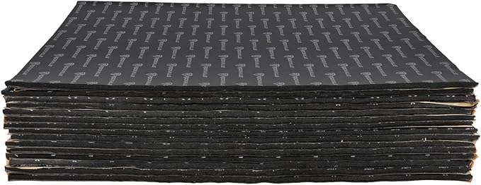 Rockville RockMat Pro 37 Car Sound Deadening Mat (15 Sheets, 37 Sq Ft), 277mil Butyl Rubber/Foam/Aluminum for Car Audio Soundproofing, Easy Install, Reduces Vehicle Noise & Vibration