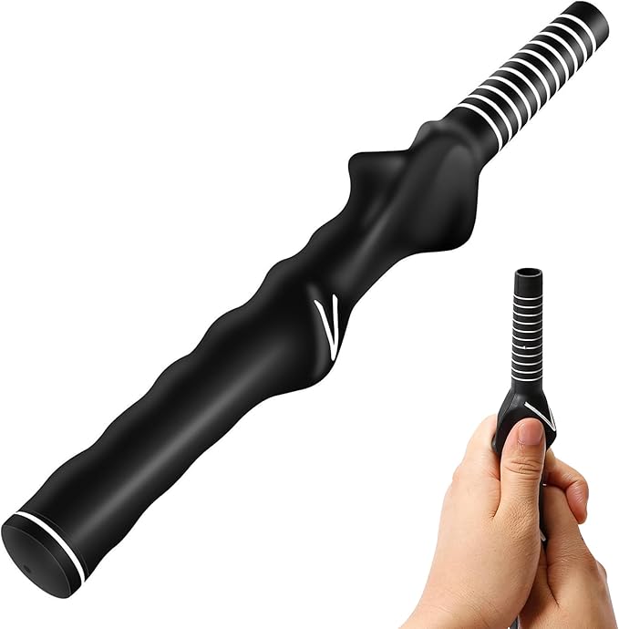 1Pcs Golf Grip Trainer Right Hand for Golf Club | Enhance Grip Strength and Swing Technique | RH Molded Anti-Slip Wrist Trainer Swing Grip Aid | Ideal for All Levels of Play