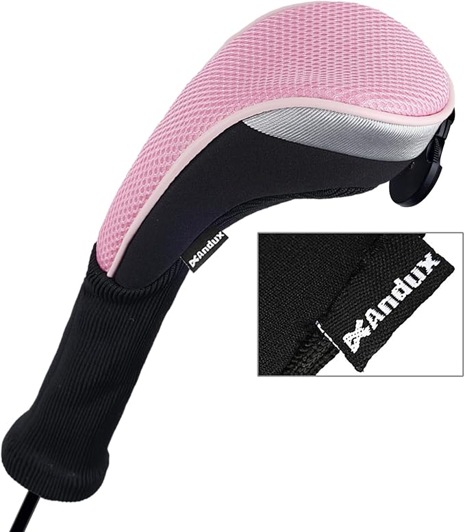 Andux 4pcs/Pack Long Neck Golf Hybrid Club Head Covers Dial No. Tag CTMT-02