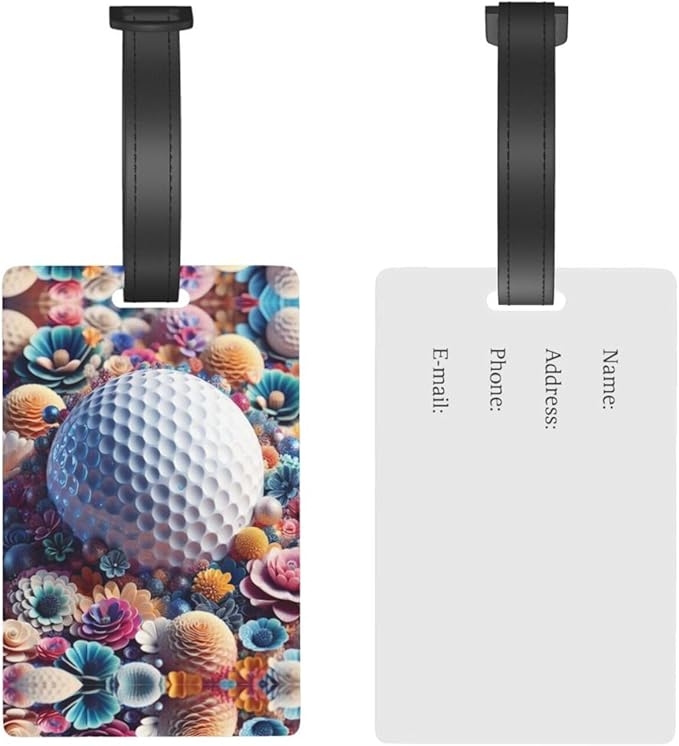 Golf Luggage Tag Suitcase Identify Labels Personalized Travel Bag Tag 2.5X4.1Inch