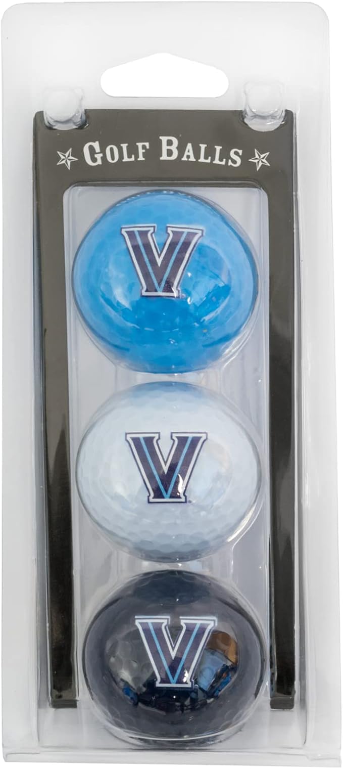 Team Golf NCAA Regulation Size Golf Balls, 3 Pack, Full Color Durable Team Imprint