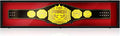 54" Wrestling Championship Belt Display Case Championship Wrestling Belt Wall Mount Wooden Display Case Cabinet W/98% UV Acrylic Door Lockable Box for Christmas Collectors Gift