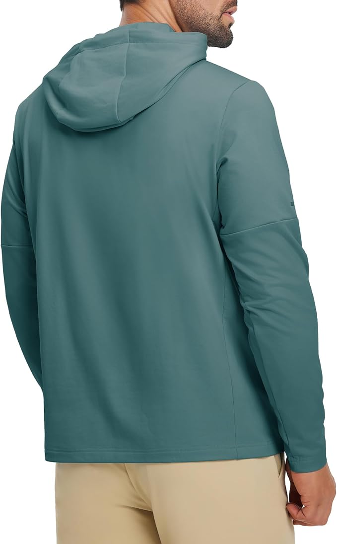 Hoodies for Men Golf Fleece Hooded Sweatshirts Dry Fit Athletic Lightweight Casual Midlayer Mens Hoodies Pullover
