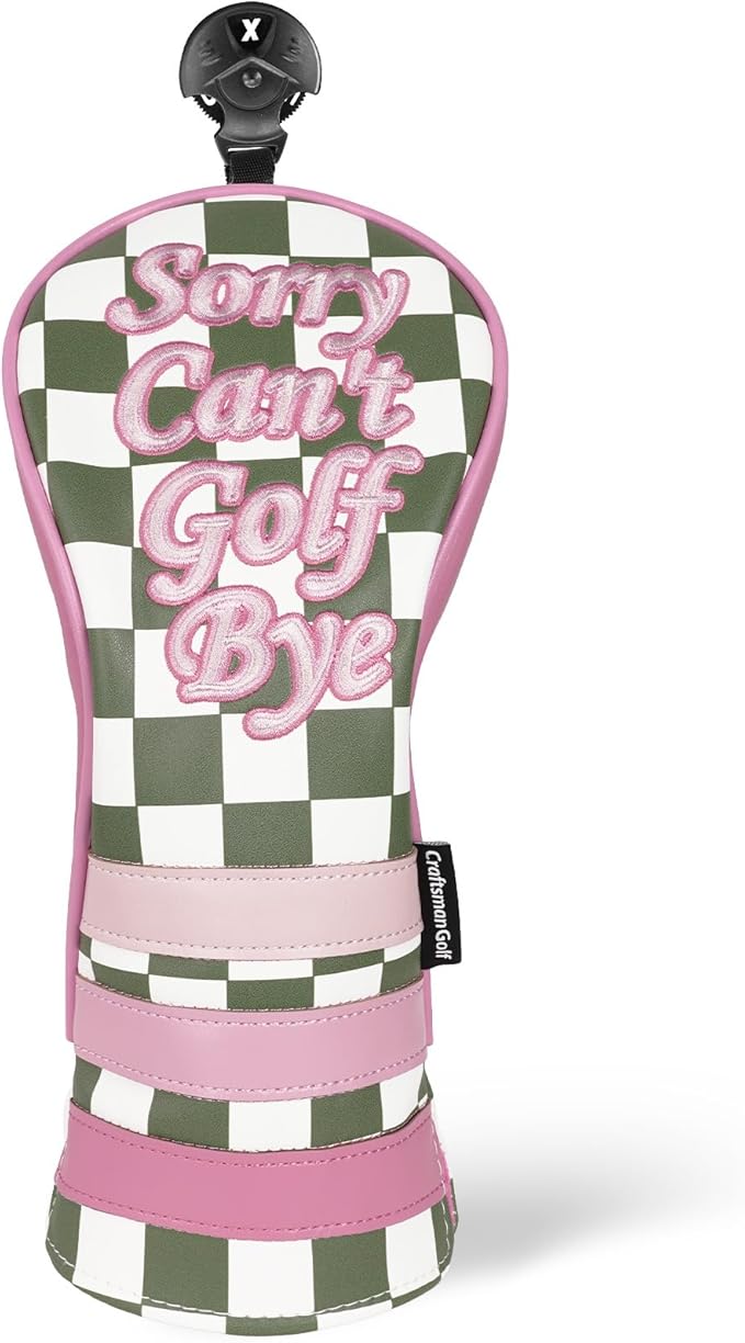 Craftsman Golf Club Cover Golf Head Cover for Driver Fairway Hybrid/Utility Woods Headcover Set Putter Head Cover for Mallet Blade DF3