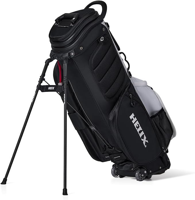 HELIX Retractable Golf Stand Bag with Wheels