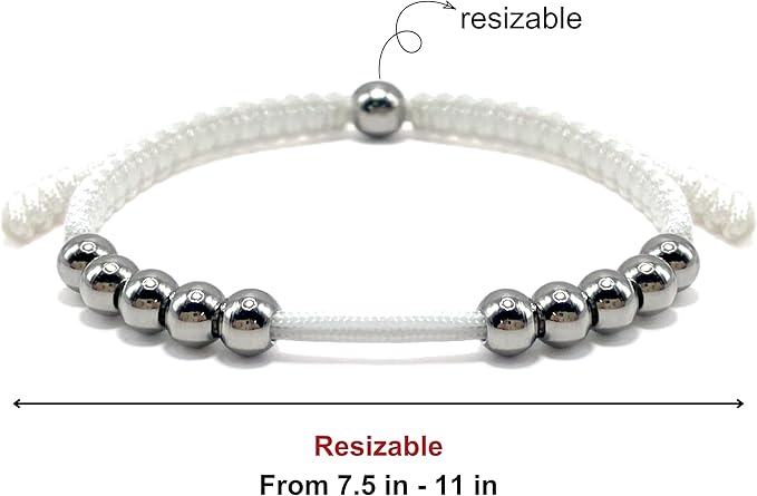 LAMIBEE Golf Stainless Steel 10 Beads Score Counter Bracelet, Golf Stroke Count Bracelet, Resizable and Easy to Adjust Golf Round Scoring Tracker, Durable and Stylish Golf Accessory