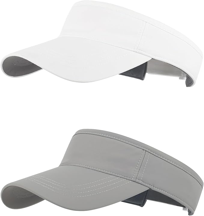 Sun Visor Hat Breathable Visors Sport Golf Visor Adjustable Velcro Sun Cap UV Performance Hats for Women Men