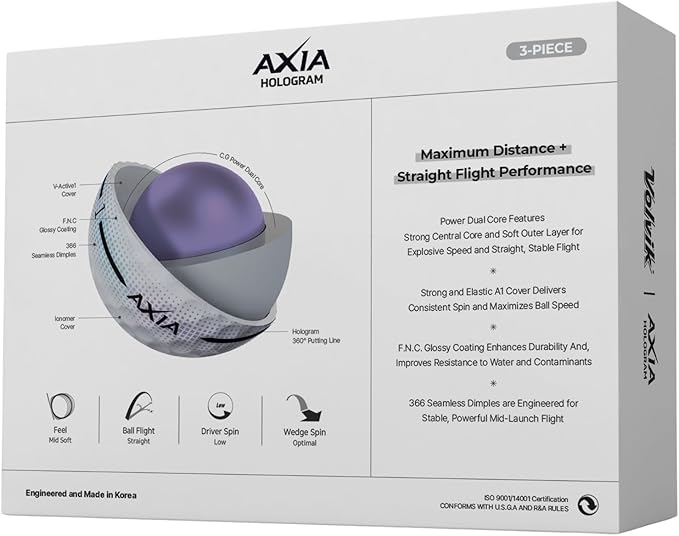 Volvik Axia Hologram Golf Balls