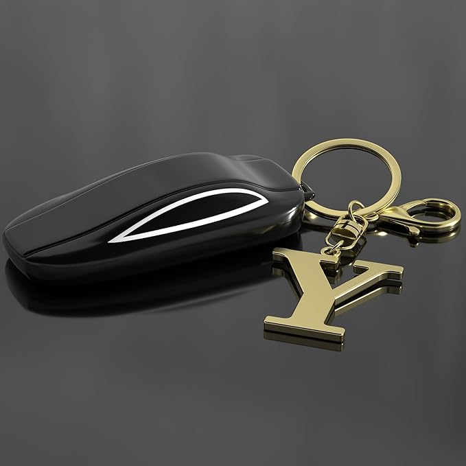 Stainless Steel Gold Letter A-Z Keychain for Women Men, Initial Letter Pendant with Key Ring, Charms for Key Backpack Bag