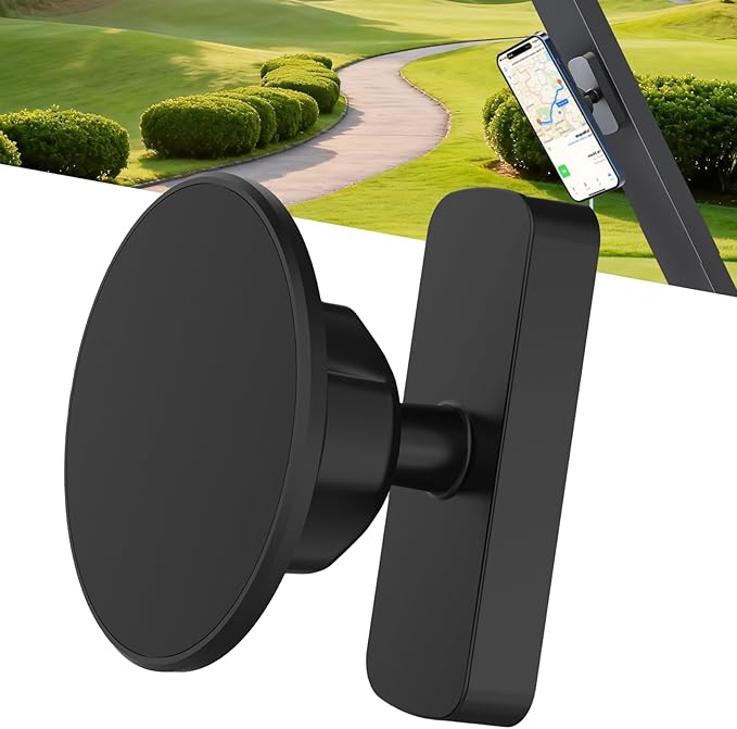 Golf Cart Phone Holder Magnetic Phone Mount Compatible with MagSafe Ultra Strength Magnet Golf Cart Accessories Gift for Friend