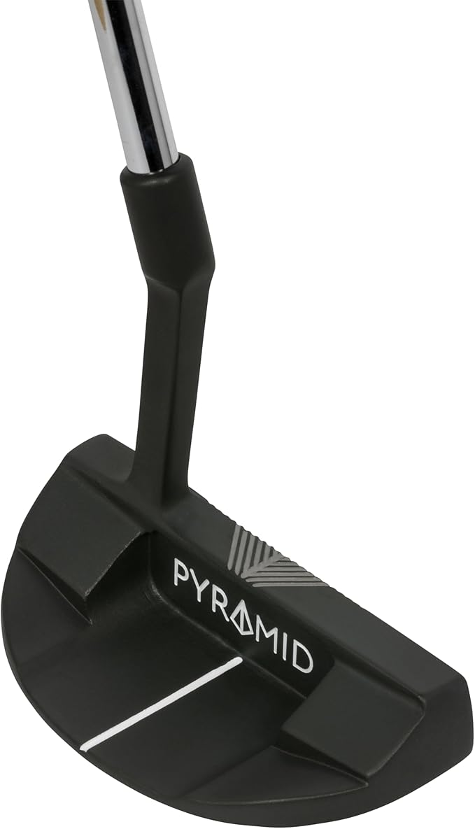Pyramid Golf Putter for Improved Accuracy & Consistency – Gear Effect Grooves, High MOI, Precision Milled Face, Soft Feel Grip, Forgiveness on Mishits, Free Head Cover, Ideal for Inconsistent Stroke