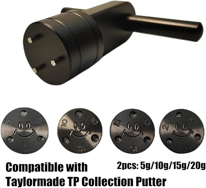 ROYMADE Golf Putter Weights(2pcs) for Taylormade TP Collection Putters 5g/10g/15g/20g with Wrench kit set (10g*2+wrench)