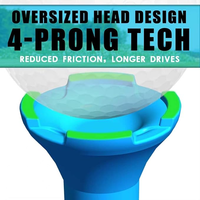 High Perfomance Material Golf Tees, Unbreakable & Stability Professional Golf Tees, Perfect Tee Height at Every Shot Golf Tees