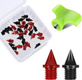 1/4 Inch Carbon Steel Track Spikes, 32 Pieces Lighter Weight Spikes Track Shoes, Each Nail Weighs Only 0.47 Grams, Used for Track and Field Sprinting or Cross Country