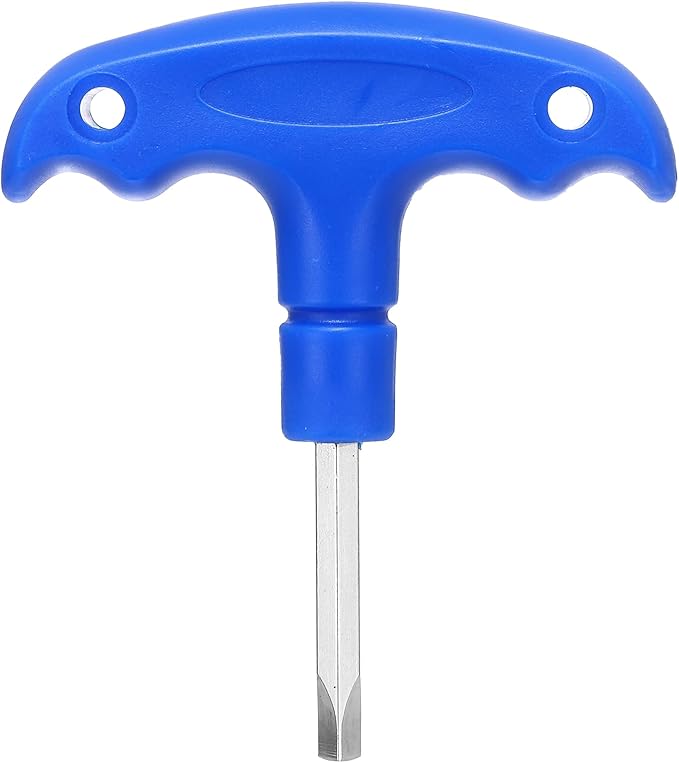 HARFINGTON Golf Spike Wrench Tool 4.3mm Golf Torque Wrench Stainless Steel Golf Head Adjustment Tool Golf Driver Torque Tool with Triangle Tip for Golf Drivers and Head Weight, Blue