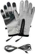 Heated Gloves for Men Women, Fast Heating Fleece Interior Gloves, Windproofing Winter Outdoor for Skiing Cycling Golf Hiking