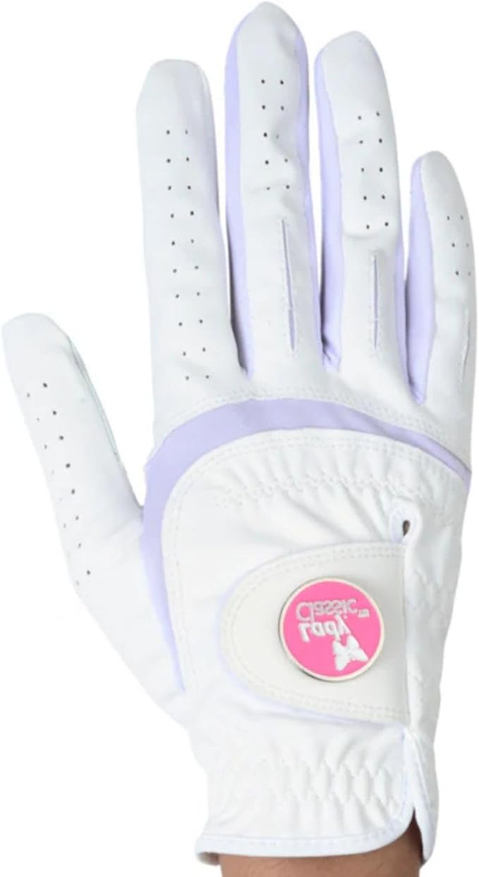 Women's Soft Flex Golf Gloves with Magnetic Ball Marker with Removable Golf Ball Marker- Right Hand