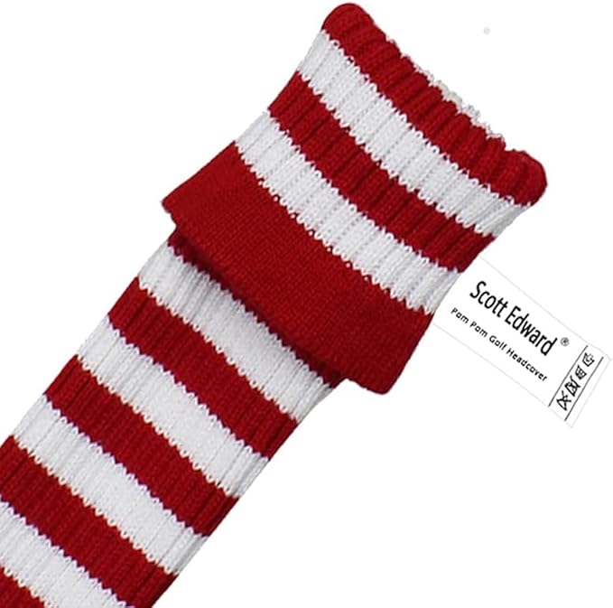 Scott Edward Knit Golf Head Covers for Woods Set of 3 Fits Well Driver(460cc) Fairway Wood and Hybrid(UT) The Perfect Change for Golf Bag