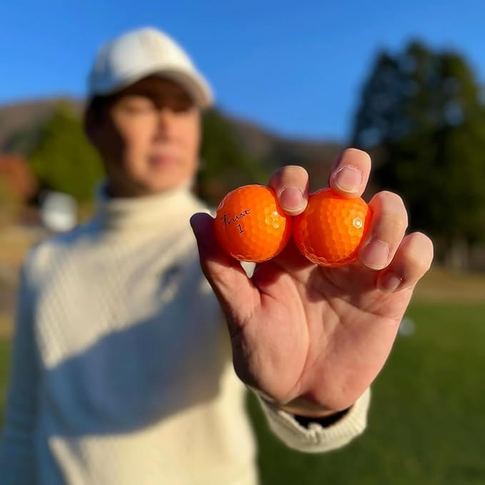 Trust Golf Balls - Aurora & Rosa Crystal Urethane Series | Eye-Catching & Easy to Spot | Maximum Distance, Soft Feel, Straight Flight, & Greenside Control | Blue, Orange, Pink, Yellow | 12 or 48 Balls