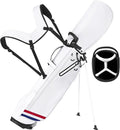 Lightweight Golf Stand Bag, 4-Way Full-Length Dividers, Holds Up to 10 Clubs, 3.7 lbs Golf Bag with Dual Straps & Stand for Driving Range, Par 3, and Standard Courses