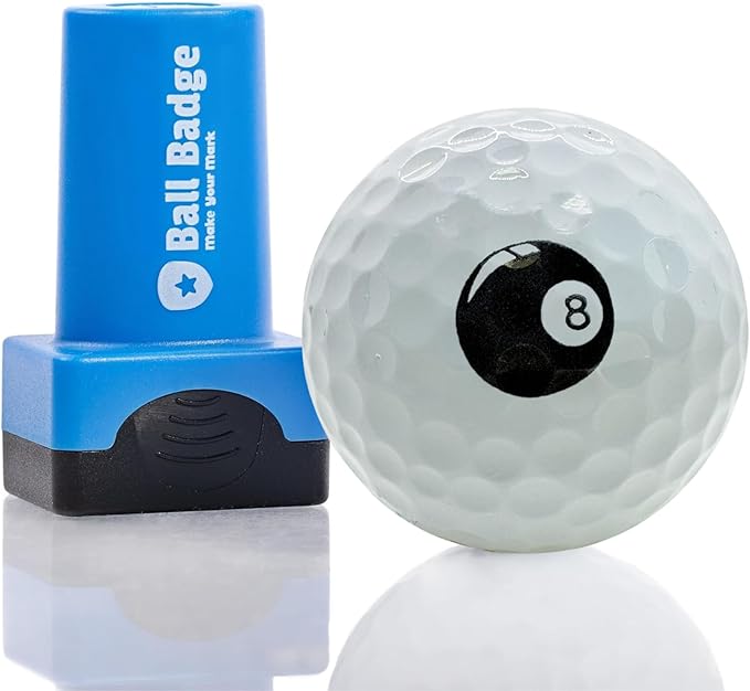 Ball Badge - Golf Ball Stamp (The Icon Series), Golf Ball Marker, Reusable Golf Ball Marking Tool to Identify Golf Balls