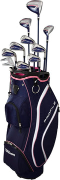 Wilson Women's Right Handed Profile Complete Golf Set with Cart Bag