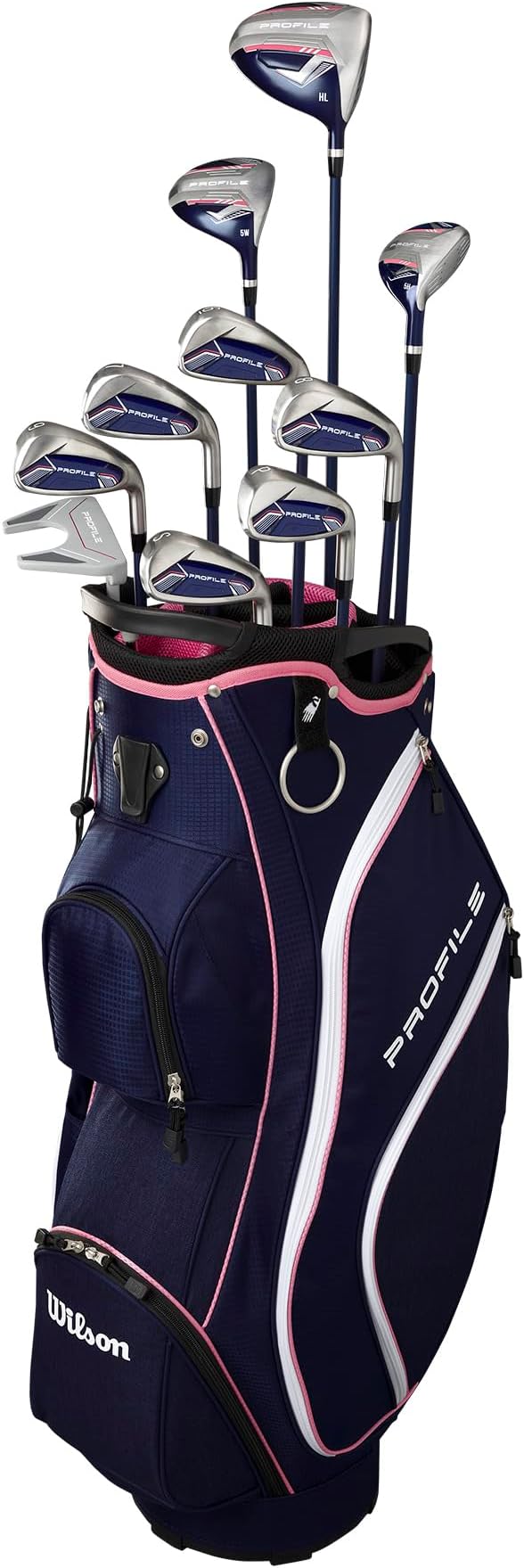 Wilson Women's Right Handed Profile Complete Golf Set with Cart Bag