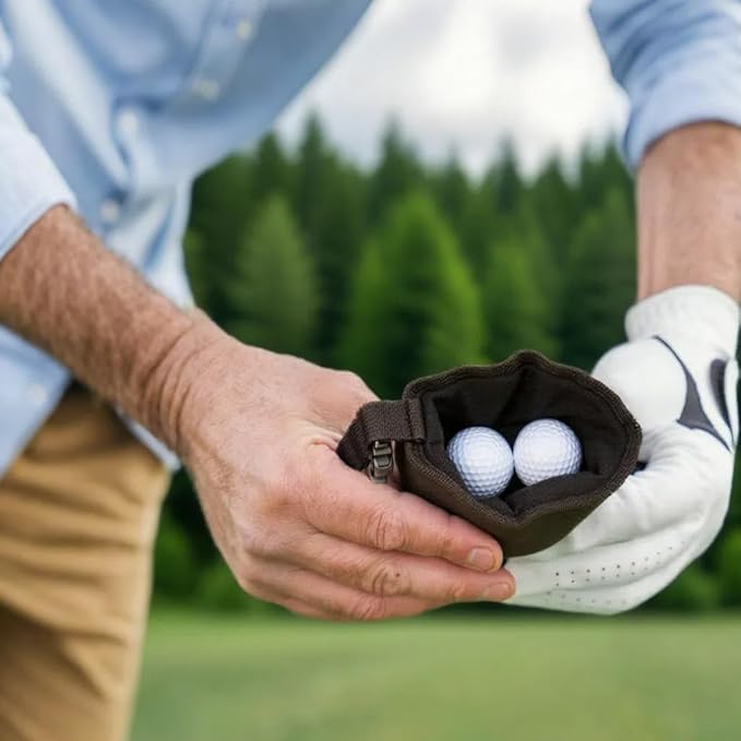 Black 16x24 Inch Waffle Microfiber Golf Towel with Clip, Funny Personalized Design, Tri-Fold for Easy Carry, Includes Waterproof Cleaning Pouch for Golf Balls and Clubs, Ideal Golfing Gifts for Men