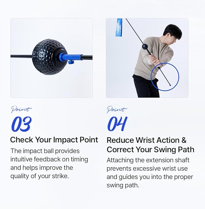 Fast Swing Golf Trainer Speed Distance Training Aid for Long Drives Pro Heoseok