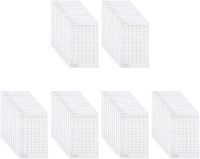 BESPORTBLE 40pcs Scorekeeper Accessory Pocket Score Scorecard Coated Outdoor Scorecards Competition Keeper, Notebook and Card Stats Paper Club Accessories Notebook, Golfs Disc Scorebook